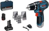 Bosch Professional Akku-Bohrschrauber GSR 12V-15, max. 1300 U/min, (Set), inkl....
