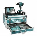 Makita Akku-Schlagbohrschrauber DHP453RFX2, max. 1300 U/min, inkl. 2 Akkus und