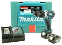 Makita Akku-Bohrschrauber BHP 458 RFE Akku Schlagbohrschrauber 18 V 91 Nm + 2x...