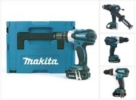 Makita Akku-Schlagbohrschrauber DHP 458 Y1J Akku Schlagbohrschrauber 18V 91Nm im
