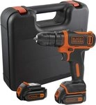 Black + Decker Bohrschrauber Akku-Bohrschrauber, LED-Arbeitslicht, inkl.