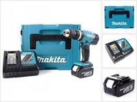 Makita Akku-Schlagbohrschrauber DHP 453 RF1J Akku Schlagbohrschrauber 18V 42Nm...