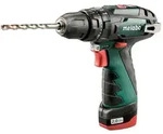 metabo Akku-Schlagbohrschrauber PowerMaxx SB, 11 V, Schlagbohrmaschine 2 x 2 Ah