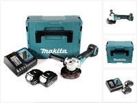Makita Akku-Winkelschleifer DGA 504 RTJ 18V 125mm Brushless + 2x Akku 5,0Ah +