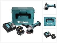 Makita Winkelschleifer DGA 452 RFJ Akku Winkelschleifer 18 V 115 mm + 2x Akku 3,0 Ah