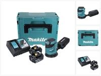 Makita Akku-Exzenterschleifer DBO 180 RMJ Akku Exzenterschleifer 18 V 125 mm +...