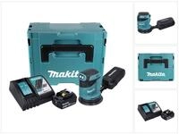 Makita Akku-Exzenterschleifer DBO 180 RT1J Akku Exzenterschleifer 18 V 125 mm +...