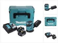 Makita Akku-Exzenterschleifer DBO 180 RFJ Akku Exzenterschleifer 18 V 125 mm +...