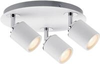 Paulmann LED Deckenleuchte, ohne Leuchtmittel, GU10, 3er-Spot Gu10 Wei&szlig;/Chrom...