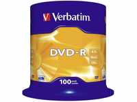 Verbatim DVD-Rohling DVD-R 4.7 GB 16x 100er Spindel