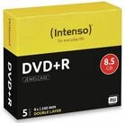 Intenso DVD-Rohling 5 Intenso Rohlinge DVD+R Double Layer 8,5GB 8x Jewelcase