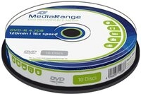 Mediarange DVD-Rohling 10 Mediarange Rohlinge DVD-R 4,7GB 16x Spindel
