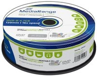Mediarange DVD-Rohling 25 Mediarange Rohlinge DVD-R full printable 4,7GB 16x...
