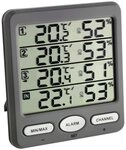 TFA Dostmann Raumthermometer digitales Thermometer-Hygrometer Klima-Monitor TFA