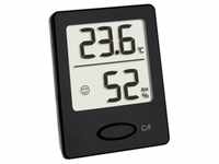TFA Dostmann Thermo-Hygrometer, Schwarz, digital, Temperatur und...