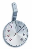 TFA Dostmann Raumthermometer analoges Fensterthermometer aus Edelstahl TFA 14.5003