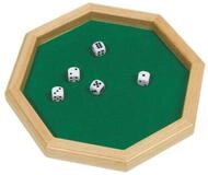 goki Spielesammlung W&uuml;rfelteller mit 5 W&uuml;rfeln, W&uuml;rfelgl&uuml;ck, Schont Ihre