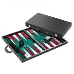 Philos Spiel, Backgammon - Koffer - Zisis - leatherette - Turnier