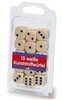 Noris Spiel Noris 606154361 - 15 wei&szlig;e Kunststoff-Augenw&uuml;rfel, W&uuml;rfel