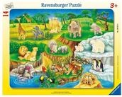 Ravensburger Puzzle Kinderpuzzle 14 Teile - Zoobesuch, 14 Puzzleteile