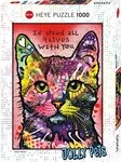 HEYE Puzzle Puzzle Jolly Pets: Neun Leben 1000 Teile, Puzzleteile