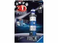 Ravensburger 3D-Puzzle Leuchtturm bei Nacht, 216 Puzzleteile, inkl. 2 LEDs,...