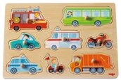 Haba Puzzle Greifpuzzle Fahrzeug-Welt (Kinderpuzzle), 19 Puzzleteile