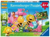 Ravensburger Puzzle Die kleine Biene Maja Puzzle 2 x 24 Teile, 24 Puzzleteile