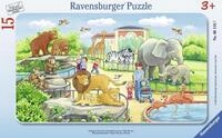 Ravensburger Puzzle Kinderpuzzle 15 Teile - Ausflug in den Zoo, Puzzleteile