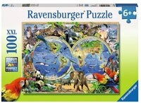 Ravensburger Puzzle Tierisch Um Die Welt, 100 Puzzleteile
