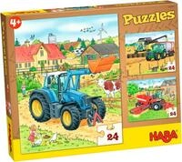 Haba Puzzle Traktor und Co., 72 Puzzleteile