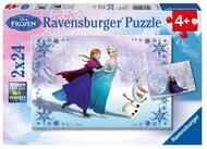 Ravensburger Puzzle Disney Frozen: Schwestern f&uuml;r immer. Puzzle 2 x 24 Teile,...