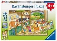 Ravensburger Puzzle 2 x 24 Teile Ravensburger Kinder Puzzle Fr&ouml;hliches...
