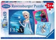 Ravensburger Puzzle Disney Frozen: Elsa, Anna & Olaf. Puzzle 3 x 49 Teile, 49