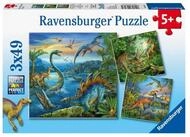 Ravensburger Puzzle Faszination Dinosaurier. Puzzle 3 X 49 Teile, 49 Puzzleteile