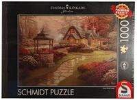 Schmidt Spiele Puzzle Schmidt 58463 Puzzle-Set Thomas Kinkade Haus am Brunnen...