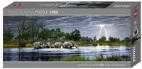 HEYE Spiel, Puzzle - Herd of Elephants, Edition Humboldt - 2000 Teile
