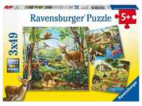 Ravensburger Wald-/Zoo-/Haustiere (3 x 49 Teile)