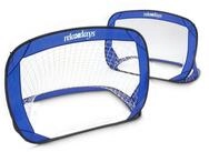 relaxdays Pop-Up Target Fu&szlig;balltor Pop up Tore 2er Set