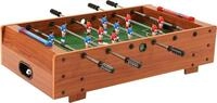 Bandito Mini-Tischkicker Mini-Kicker mit Teleskopstangen Tischaufleger, braun...
