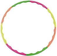 Hudora Hula-Hoop-Reifen, verstellbar, 60 bis 90 cm Durchmesser, 8 teilig, f&uuml;r