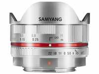 Samyang MF 7,5mm F3,5 Fisheye MFT silber Fisheyeobjektiv