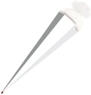 Roth Schult&uuml;te Bastelt&uuml;te Wei&szlig;, 85 cm, eckig, mit T&uuml;llverschluss, Rot(h)-Spitze