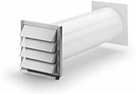 Naber Abluft-Set COMPAIR System &Oslash; 150 Klima 150-E Mauerkasten wei&szlig; Jalousie