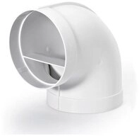 Naber Abluft-Set Naber COMPAIR System &Oslash; 125 R-RBV flow 125 Rohrbogen 90&deg; wei&szlig;