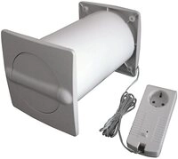 Wallair Abluft-Set Wallair N37216 Energiespar-Mauerkasten Kunststoff Passend f&uuml;r