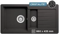 Schock Granitsp&uuml;le Typos DS, rechteckig, 86/43,5 cm, mit Restebecken