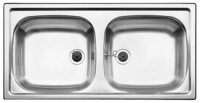 Blanco Edelstahlsp&uuml;le TOP EZ 8 x 4 Edelstahl Naturfinish, 86/43,5 cm