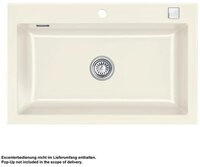 Systemceram K&uuml;chensp&uuml;le KeraDomo MERA 80 Handbedienung Magnolie, 80/510 cm