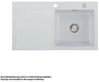 Systemceram K&uuml;chensp&uuml;le KeraDomo MERA 90 Becken rechts Handbedienung Alu,...